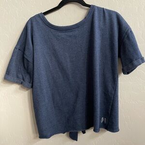 Victoria’s Secret top with open back in blue, size extra small